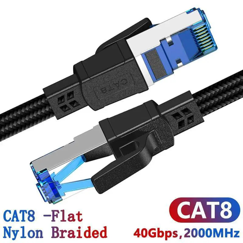 Hyper-Speed Cable for Gaming PCs – CAT 8-Round-Black / 10m product view 8