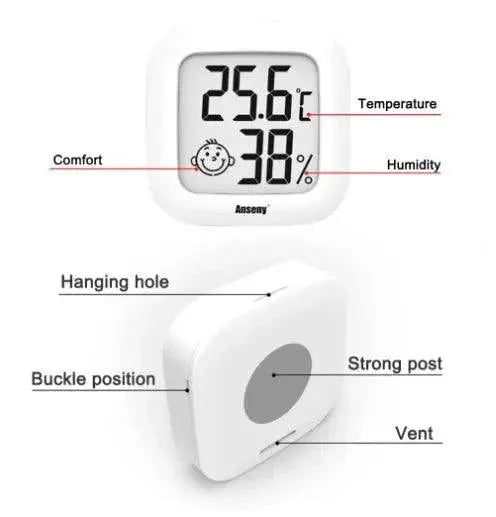 LCD Digital Thermometer Hygrometer Air Comfort Indicator