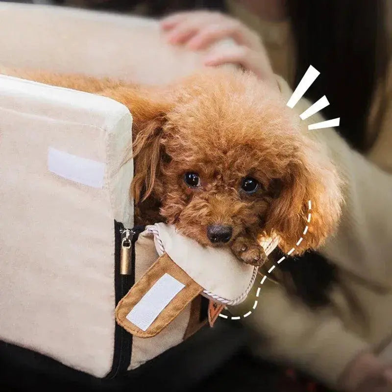 Portable Pet Car Seat Protector and Bed for Small Dogs