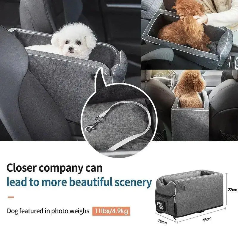 Portable Pet Safety Seat And Travel Carrier For Small Pets