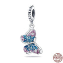 Ocean Themed Sterling Silver Charms Set For Bracelets