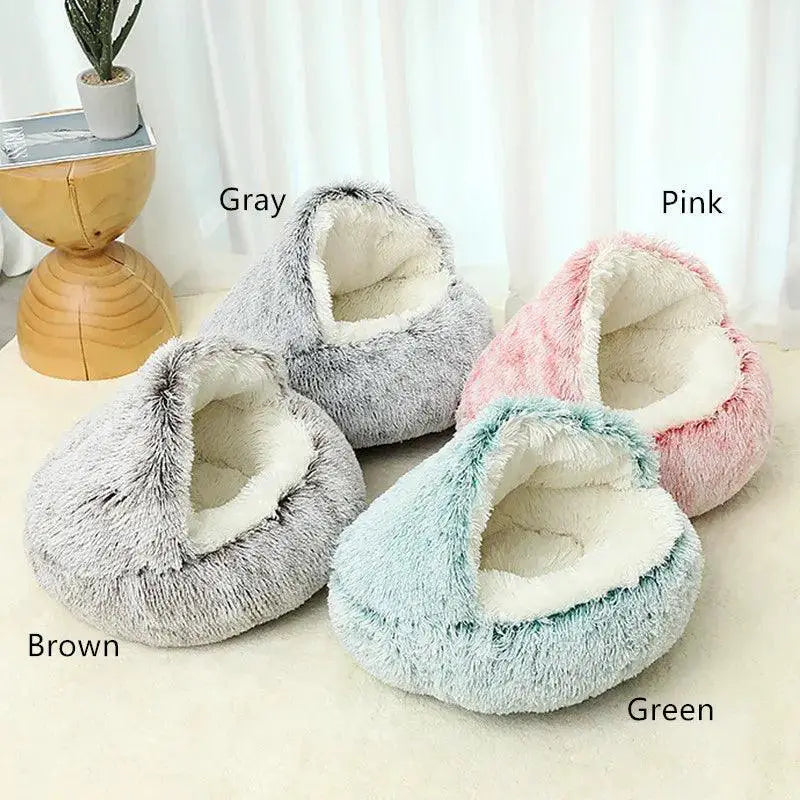 Luxurious Round Plush Pet Bed For Ultimate Comfort Pets