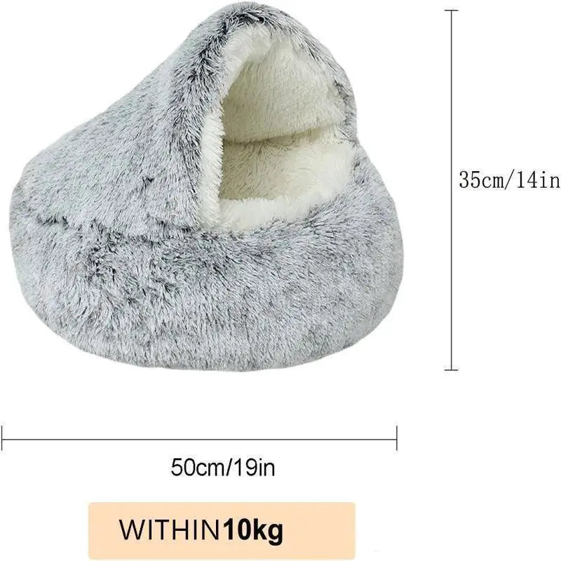Luxurious Round Plush Pet Bed For Ultimate Comfort Pets