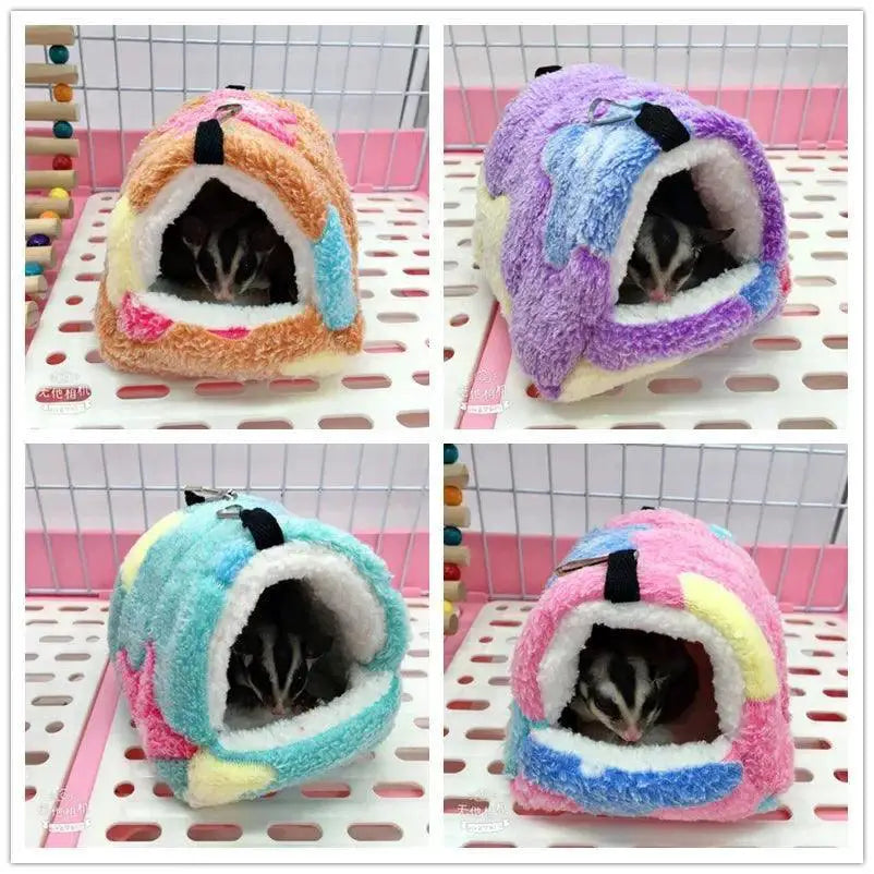 Cozy Winter Flannel Hamster House Nest For Small Pets