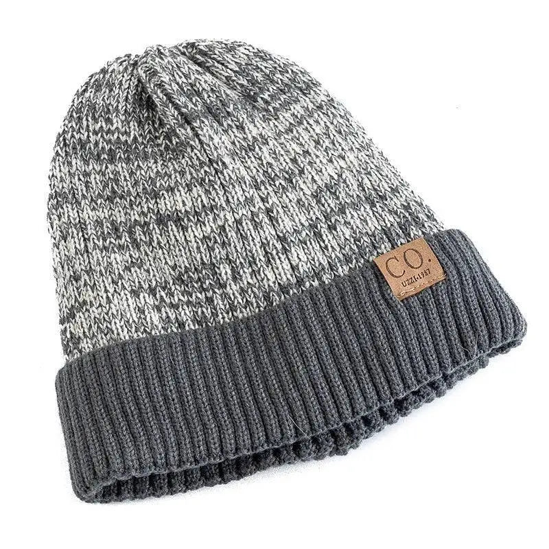 Two Tone Fur Beanie Hats For Men And Women Winter Warmth