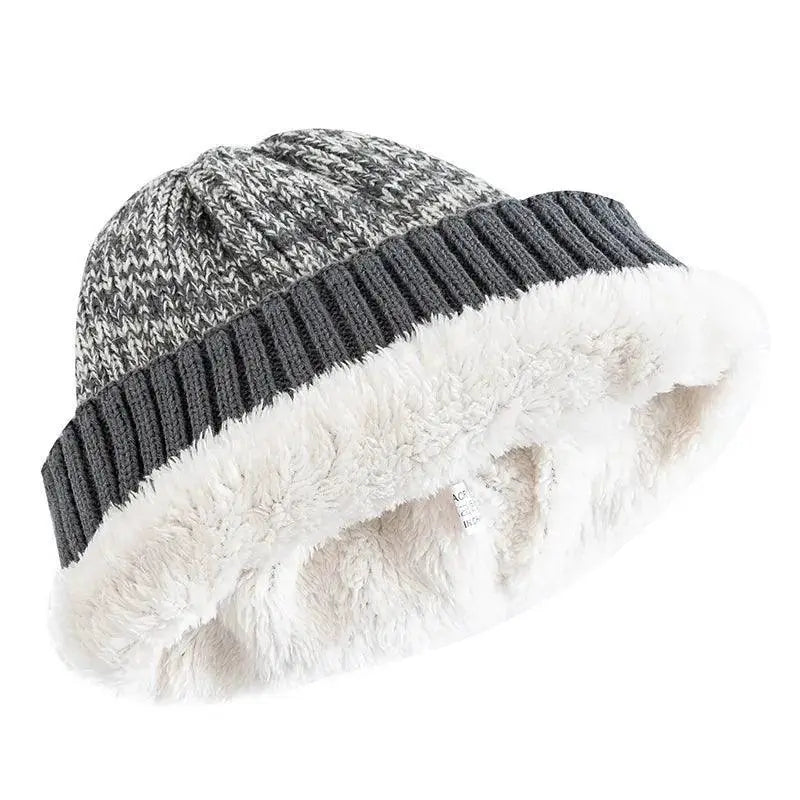 Two Tone Fur Beanie Hats For Men And Women Winter Warmth