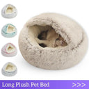 Winter Plush Cat Bed Cozy Cushion House for Small Dogs