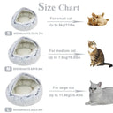 Winter Plush Cat Bed Cozy Cushion House for Small Dogs