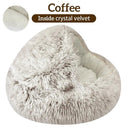 Winter Plush Cat Bed Cozy Cushion House for Small Dogs