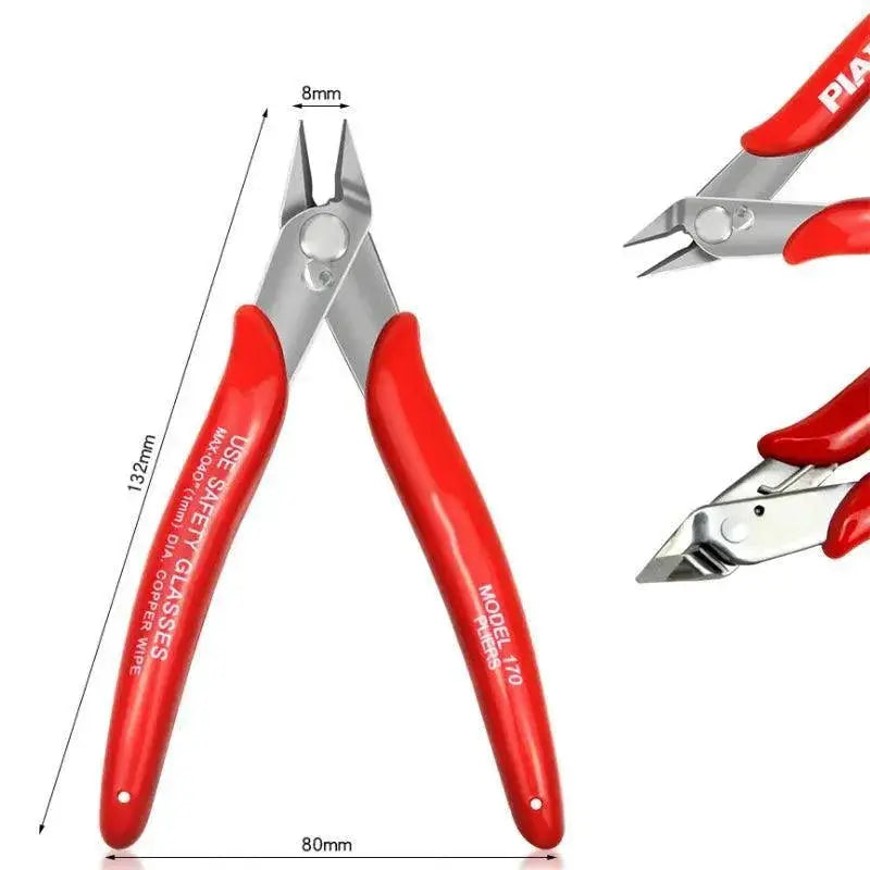 Plato Carbon Steel Precise Wire Cutting Pliers Red DIY Tool