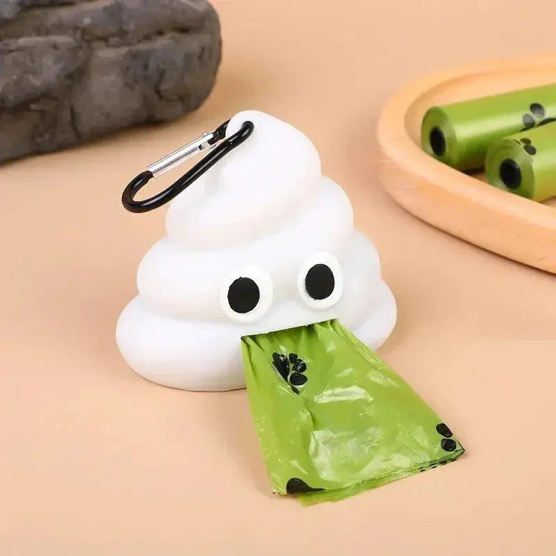 Portable Silicone Pet Waste Bag Dispenser Poop Storage