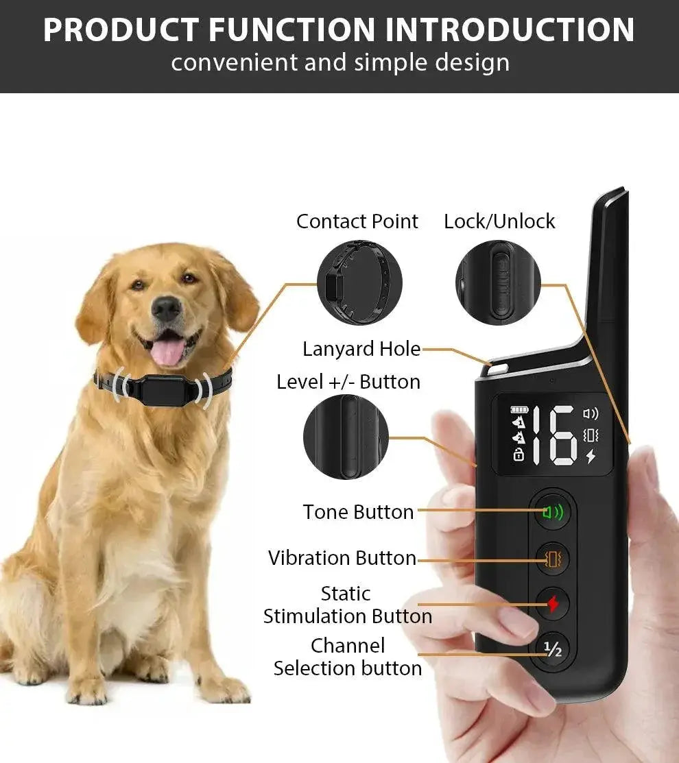 Dog Training Collar With 3 Modes Beep Vibration Control
