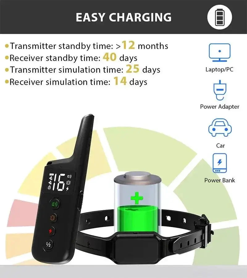 Dog Training Collar With 3 Modes Beep Vibration Control