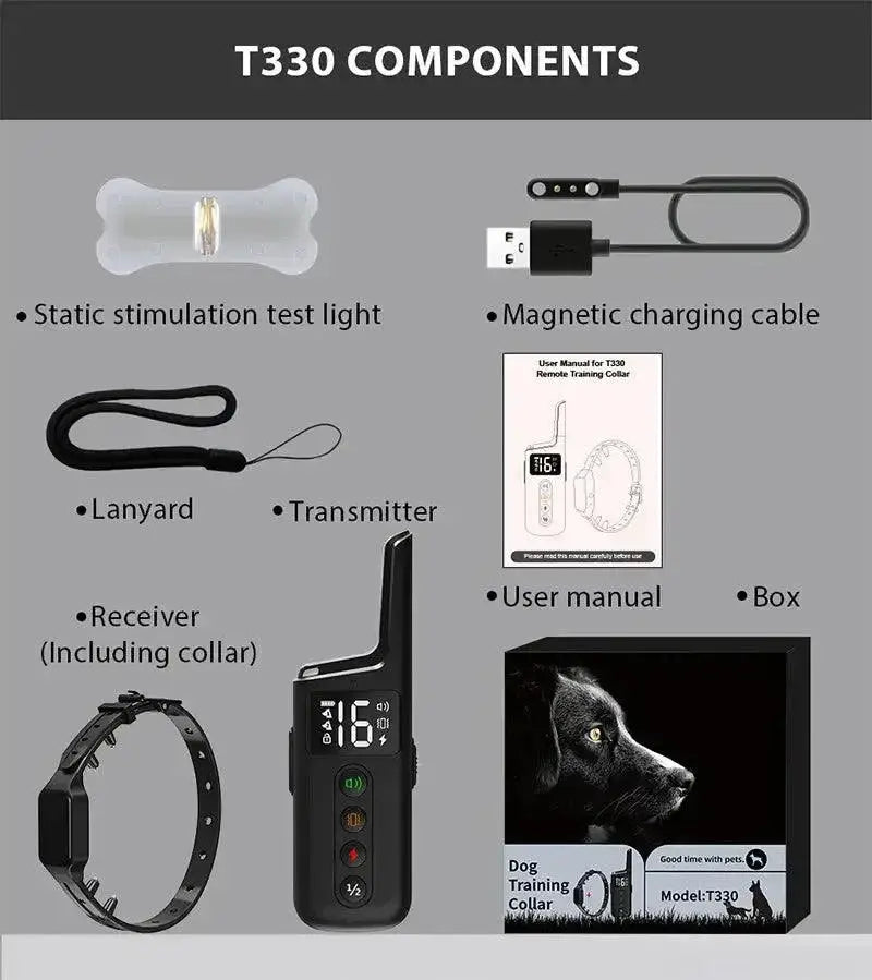 Dog Training Collar With 3 Modes Beep Vibration Control
