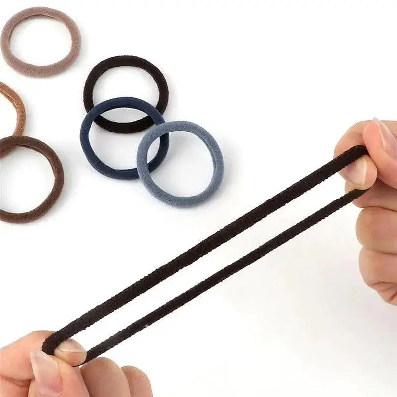 Elastic Headbands Set In Solid Colors For Women 50 Piece