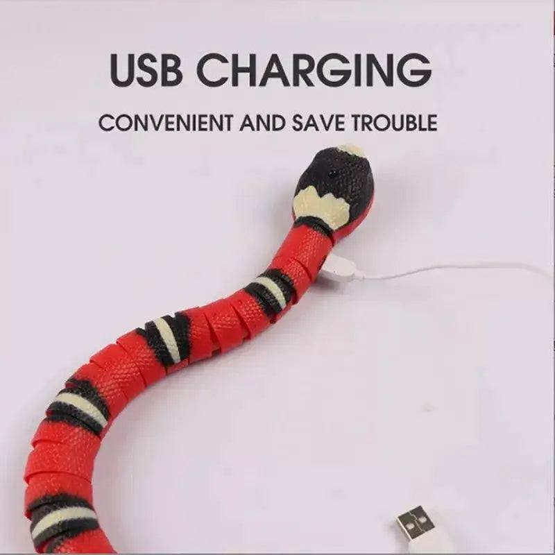 Engaging Smart Sensing Snake Toy for Cats Interactive Fun