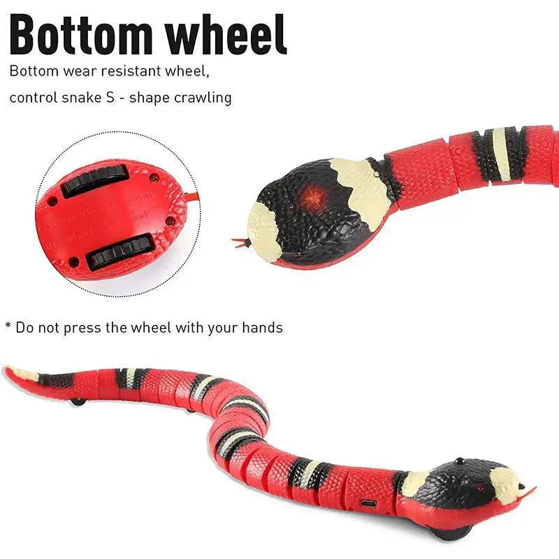 Engaging Smart Sensing Snake Toy for Cats Interactive Fun