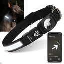 AirTag Dog Collar With GPS Finder And LED Light Tracker