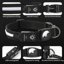 AirTag Dog Collar With GPS Finder And LED Light Tracker