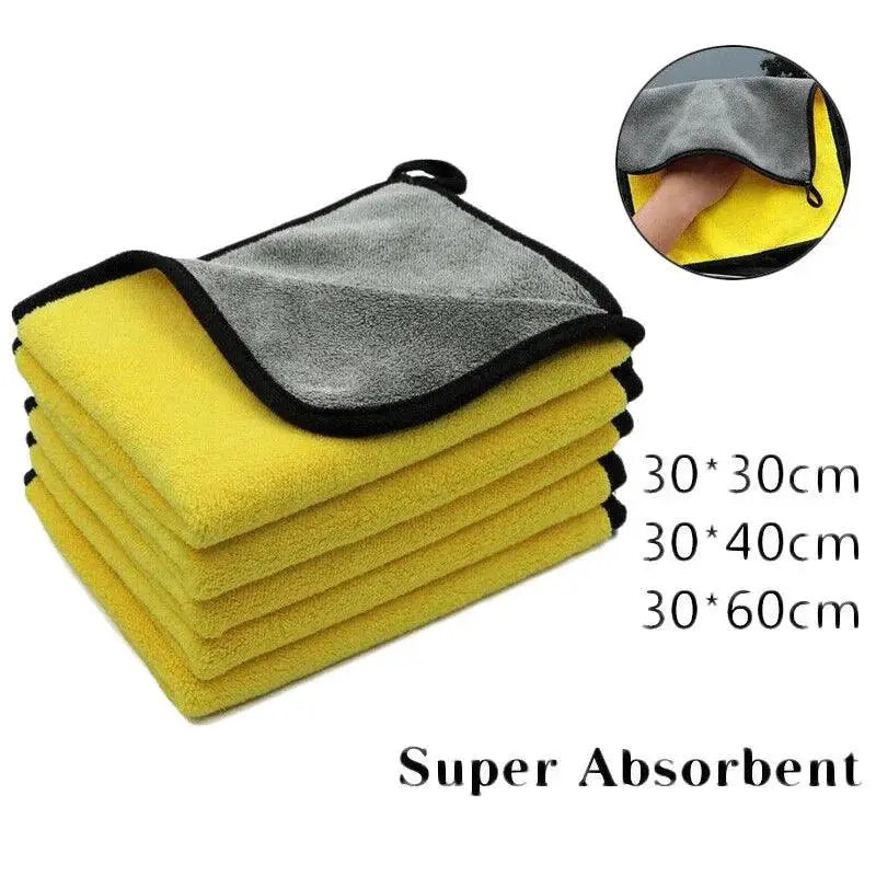 Microfiber Double Layer Cleaning Towel Premium Quality