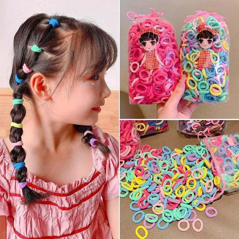 Vibrant Nylon Hair Bands for Stylish Women and Girls Pack