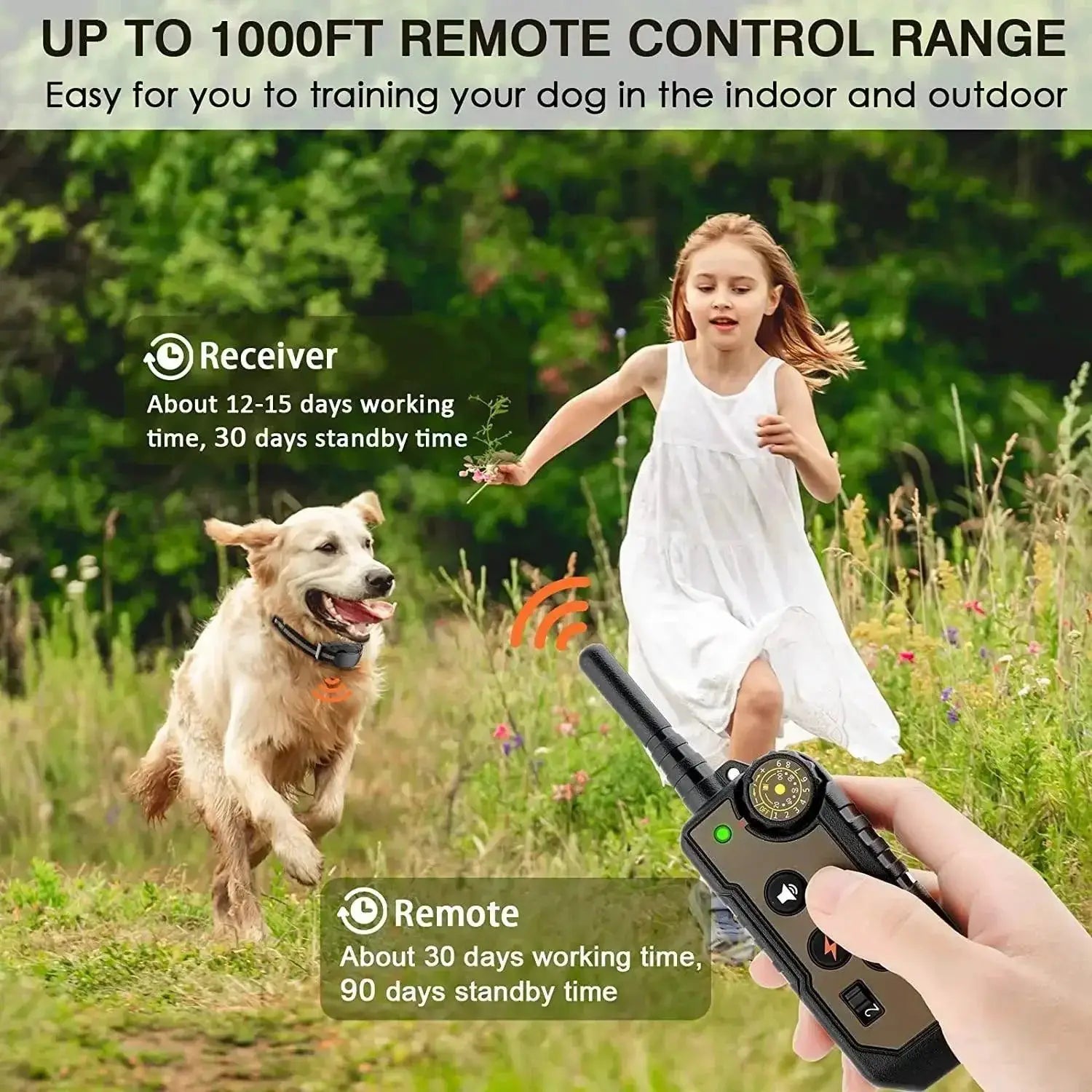 Electric Dog Training Collar Bark Stopper Four Modes