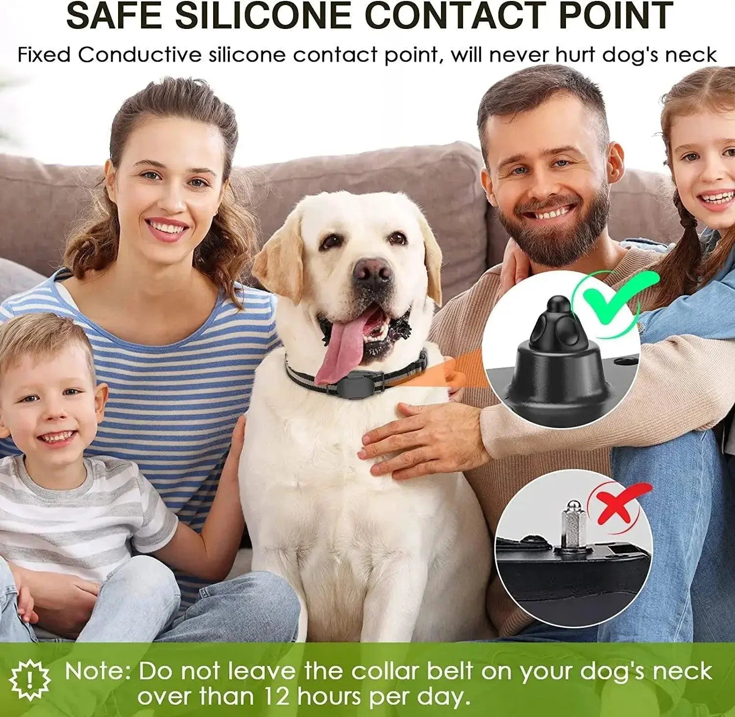 Electric Dog Training Collar Bark Stopper Four Modes