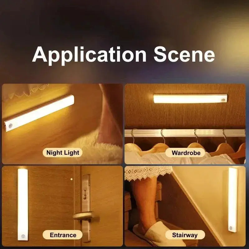 PIR Motion Sensor LED Cabinet Light Wireless Night Lamp