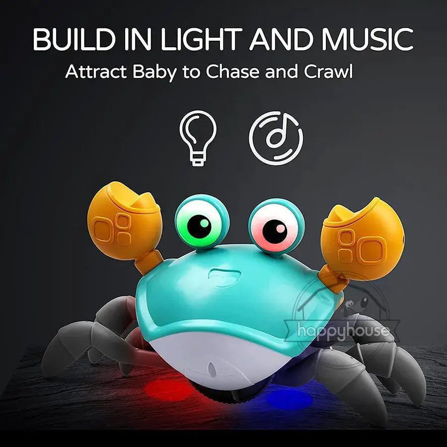 LED Musical Crab Toy Interactive Fun With Sensors For Kids
