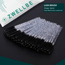 Crystal Beauty Tool Eyelashes Brush Comb Set for Makeup