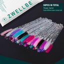 Crystal Beauty Tool Eyelashes Brush Comb Set for Makeup