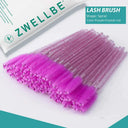 Crystal Beauty Tool Eyelashes Brush Comb Set for Makeup