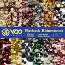 Crystal Gold Flatback Rhinestones For DIY Nail Art Sparkling