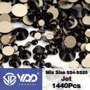 Crystal Gold Flatback Rhinestones For DIY Nail Art Sparkling