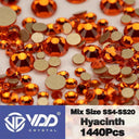 Crystal Gold Flatback Rhinestones For DIY Nail Art Sparkling