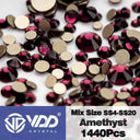 Crystal Gold Flatback Rhinestones For DIY Nail Art Sparkling