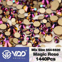 Crystal Gold Flatback Rhinestones For DIY Nail Art Sparkling
