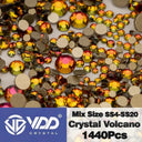 Crystal Gold Flatback Rhinestones For DIY Nail Art Sparkling