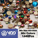 Crystal Gold Flatback Rhinestones For DIY Nail Art Sparkling