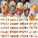 Floral And Geometric Nail Decals For Creative Manicures