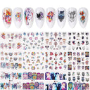 Floral And Geometric Nail Decals For Creative Manicures