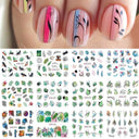 Floral And Geometric Nail Decals For Creative Manicures