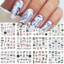 Floral And Geometric Nail Decals For Creative Manicures