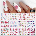 Floral And Geometric Nail Decals For Creative Manicures