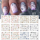 Floral And Geometric Nail Decals For Creative Manicures
