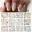 Floral And Geometric Nail Decals For Creative Manicures