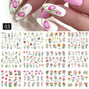 Floral And Geometric Nail Decals For Creative Manicures