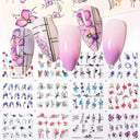 Floral And Geometric Nail Decals For Creative Manicures