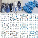 Floral And Geometric Nail Decals For Creative Manicures