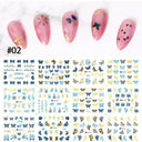 Floral And Geometric Nail Decals For Creative Manicures